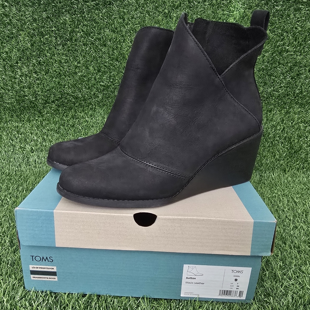 Toms Sutton Wedge Ankle Bootie